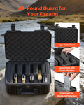 Hard Pistol Case Waterproof XPE Foam 404x319x192mm TSA Compliant