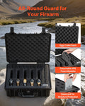 Hard Pistol Case XPE Foam 475x415x215mm Waterproof TSA