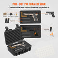 Hard Pistol Case Waterproof 1 Gun Black 12.59x9.01x4.4in