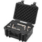 Hard Pistol Case 2 Gun Lockable Waterproof 14.1x11.5x7.6in Black
