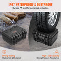 Hard Pistol Case 2 Gun Lockable Waterproof 14.1x11.5x7.6in Black