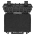 Hard Pistol Case 2 Gun Lockable Waterproof 14.1x11.5x7.6in Black