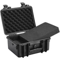 Hard Pistol Case 2 Gun Lockable Waterproof 14.1x11.5x7.6in Black