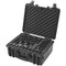 Hard Pistol Case 5 Gun Lockable Pre-cut Foam Lining Storage