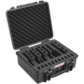 Hard Pistol Cases with Pre-cut Lining Lockable Pistol Case for 6 Pistol