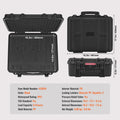 Hard Pistol Cases with Pre-cut Lining Lockable Pistol Case for 6 Pistol