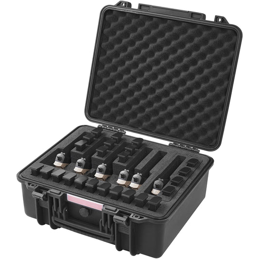VEVOR Hard Pistol Case 6 Pistol Pre-cut Lining Lockable Storage