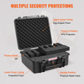 VEVOR Hard Pistol Case 6 Pistol Pre-cut Lining Lockable Storage