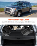 Cargo Cover GMC Terrain Chevrolet Equinox 2018-2024 Retractable
