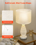 Drum Lampshade 33cm Linen Light Medium Table Floor Pendant