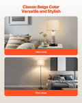 Drum Lampshade 33cm Linen Light Medium Table Floor Pendant