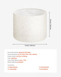 Drum Lampshade 33cm Linen Light Medium Table Floor Pendant