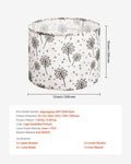 Drum Lampshade 2 Set 33cm Linen Light Dandelion Pattern Table Floor
