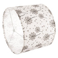 Drum Lampshade 2 Set 33cm Linen Light Dandelion Pattern Table Floor