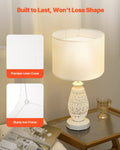 Drum Lampshade 33cm Off-white Linen Table Floor Pendant Light