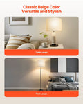 Drum Lampshade 33cm Off-white Linen Table Floor Pendant Light