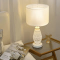Drum Lampshade 33cm Off-white Linen Table Floor Pendant Light