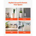 Tall Planter Set of 2 Round Tapered Plant Pots 53 cm for Outdoor Indoor
