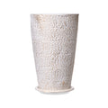 Tall Planter Set 2x Round Tapered Plant Pots 53cm Outdoor Indoor