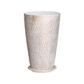 Tall Planter Set 2x Round Tapered Plant Pots 53cm Outdoor Indoor
