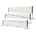 Badminton Volleyball Pickleball Tennis Net 17ft Portable Carry Bag