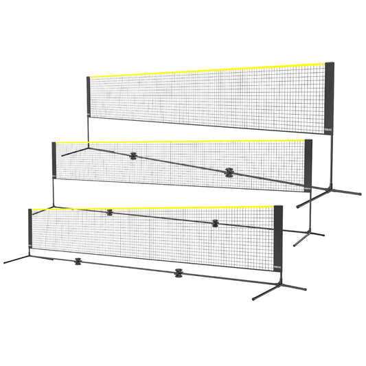 Badminton Volleyball Pickleball Tennis Net 17ft Portable Carry Bag