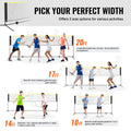 Badminton Volleyball Pickleball Tennis Net 17ft Portable Carry Bag