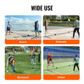 Badminton Volleyball Pickleball Tennis Net 17ft Portable Carry Bag