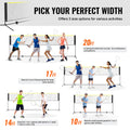 20ft Badminton Volleyball Tennis Pickleball Net Outdoor Portable
