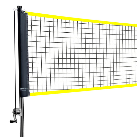 VEVOR Badminton Net Set Portable 4 Rackets 3 Shuttlecocks Carrying Bag