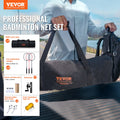 VEVOR Badminton Net Set Portable 4 Rackets 3 Shuttlecocks Carrying Bag