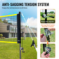 VEVOR Badminton Net Set Portable 4 Rackets 3 Shuttlecocks Carrying Bag