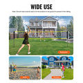 VEVOR Badminton Net Set Portable 4 Rackets 3 Shuttlecocks Carrying Bag