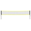 VEVOR Badminton Net Set Portable 4 Rackets 3 Shuttlecocks Carrying Bag