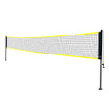 VEVOR Badminton Net Set Portable 4 Rackets 3 Shuttlecocks Carrying Bag