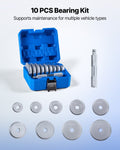 Bearing Press Kit 10 Piece Race Seal Driver Bushing Tool Removal Install