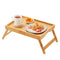 Bamboo Bed Tray Foldable Legs 40x28cm Breakfast Laptop Desk