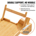 Bamboo Bed Tray Foldable Legs 40x28cm Breakfast Laptop Desk