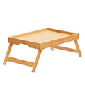 Bamboo Bed Tray Foldable Legs 40x28cm Breakfast Laptop Desk