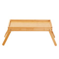 Bamboo Bed Tray Foldable Legs 40x28cm Breakfast Laptop Desk