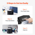 Portable Ice Maker 26Lbs/24H Countertop Self-Cleaning Scoop