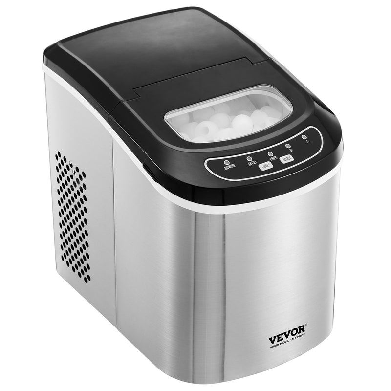 Portable Ice Maker 33Lbs/24H Countertop Self-Cleaning Scoop