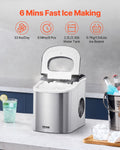 Portable Ice Maker 33Lbs/24H Countertop Self-Cleaning Scoop