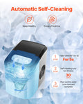 Portable Ice Maker 33Lbs/24H Countertop Self-Cleaning Scoop