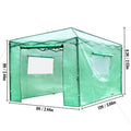 12\'x 8\'x 8\' Pop-Up Greenhouse, Set Up in Minutes, Portable Greenhouse with Doors & Windows. High Strength PE Cover & Powder-Coated Steel Construction