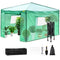 12x8x8ft Pop-Up Greenhouse Portable PE Cover Steel Frame