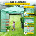 12x8x8ft Pop-Up Greenhouse Portable PE Cover Steel Frame