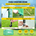 12x8x8ft Pop-Up Greenhouse Portable PE Cover Steel Frame