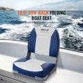 Boat Seat 480mm Low Back Folding Chair Fishing Speedboat Canoe