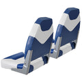 Boat Seat 555mm High Back Folding Captain Chair 2-Pack Fishing